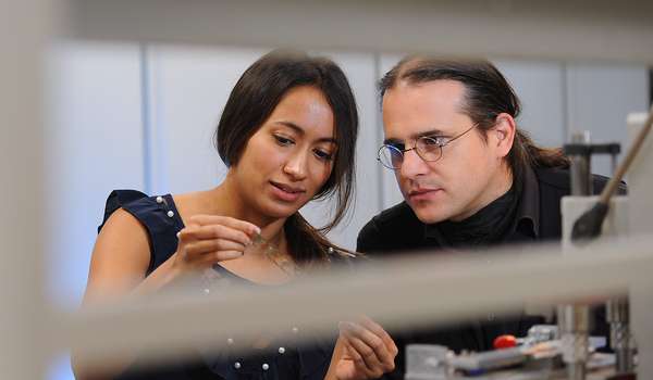 Engineers discussing project